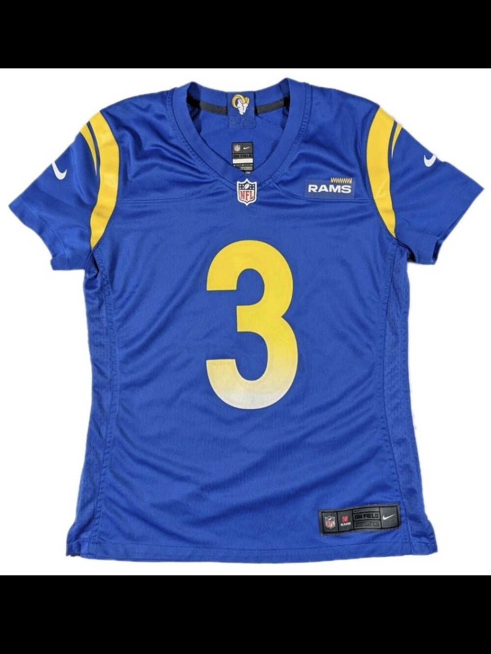 Nike Los Angeles LA Rams Odell Beckham Jr #3 Football Jersey Women's Medium M